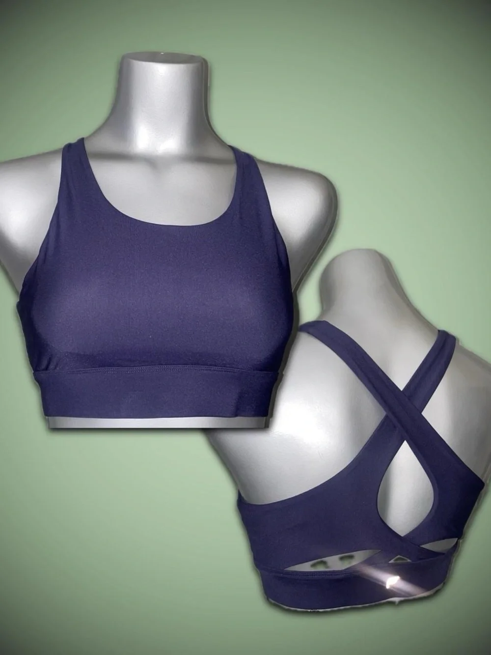 Champion Navy Cross-Back Sports Bra